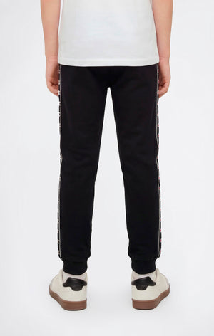 Pantaloni con Fondo a Costina e Tape Logo da Bambino