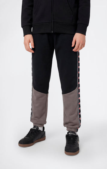 Pantalon avec bas élastiqués et bande logo pour garçon