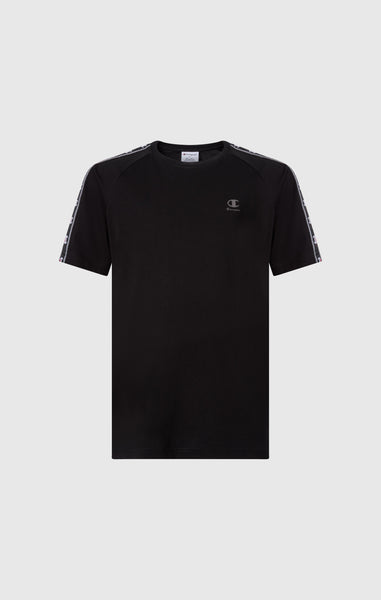 T-shirt à col rond avec bande logo pour garçon