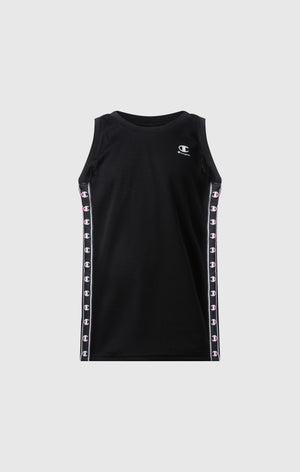 Boys’ Mesh Tank with Tape Logo