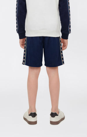 Boys’ Mesh Bermuda Shorts with Tape Logo