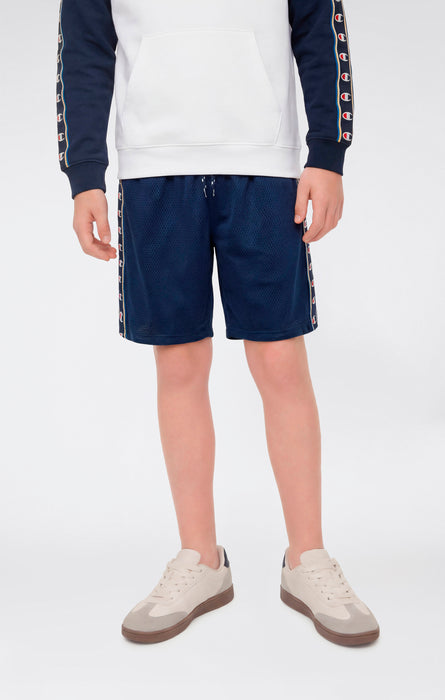 Boys’ Mesh Bermuda Shorts with Tape Logo