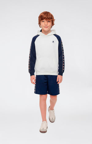 Boys’ Mesh Bermuda Shorts with Tape Logo