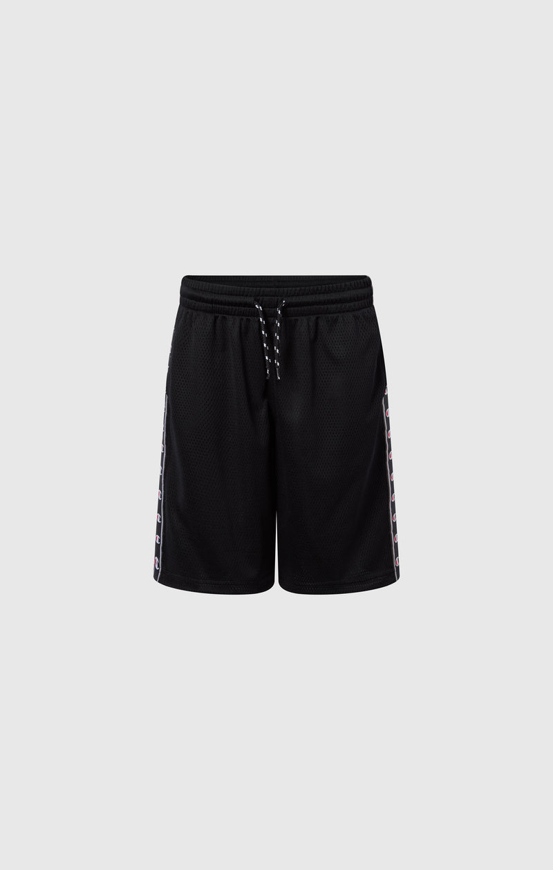 Boys’ Mesh Bermuda Shorts with Tape Logo