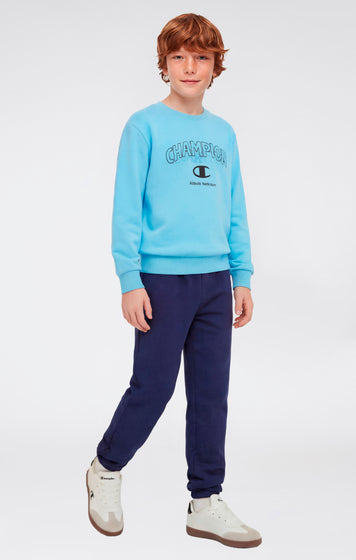 Boys’ Crewneck Sweatshirt and Pants Tracksuit with Graphic