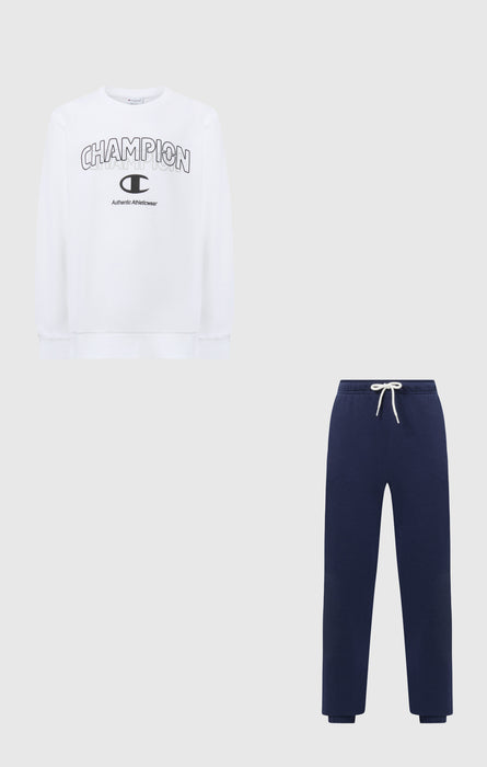 Boys’ Crewneck Sweatshirt and Pants Tracksuit with Graphic