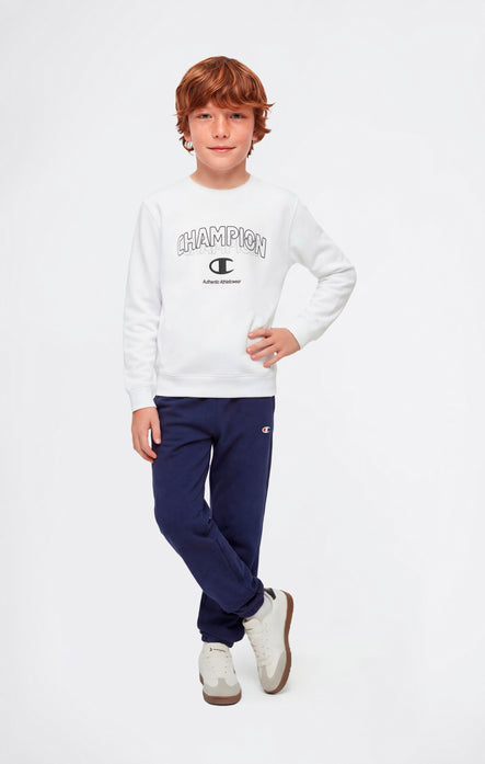Boys’ Crewneck Sweatshirt and Pants Tracksuit with Graphic