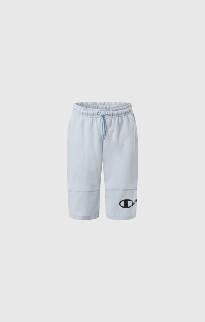 Boys’ Cotton Shorts with Maxi Printed Logo