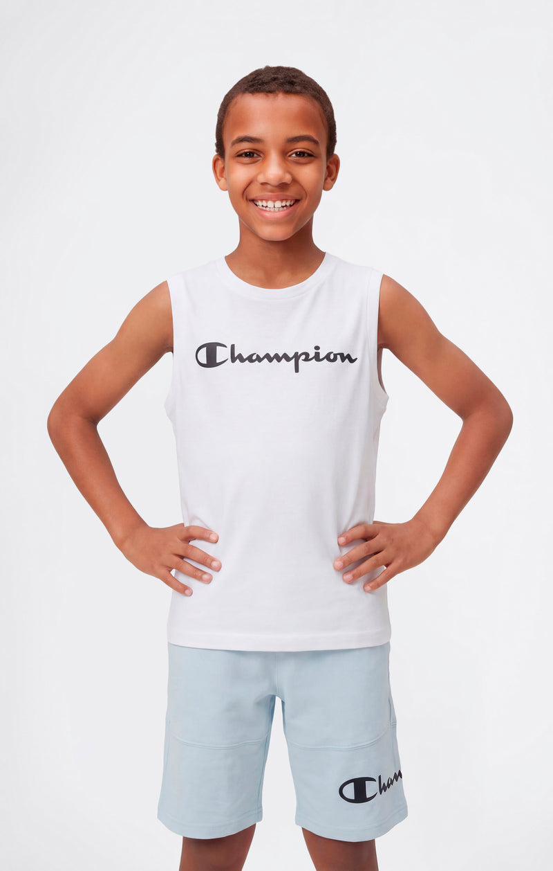 Boys' Tank Top with Maxi Printed Logo