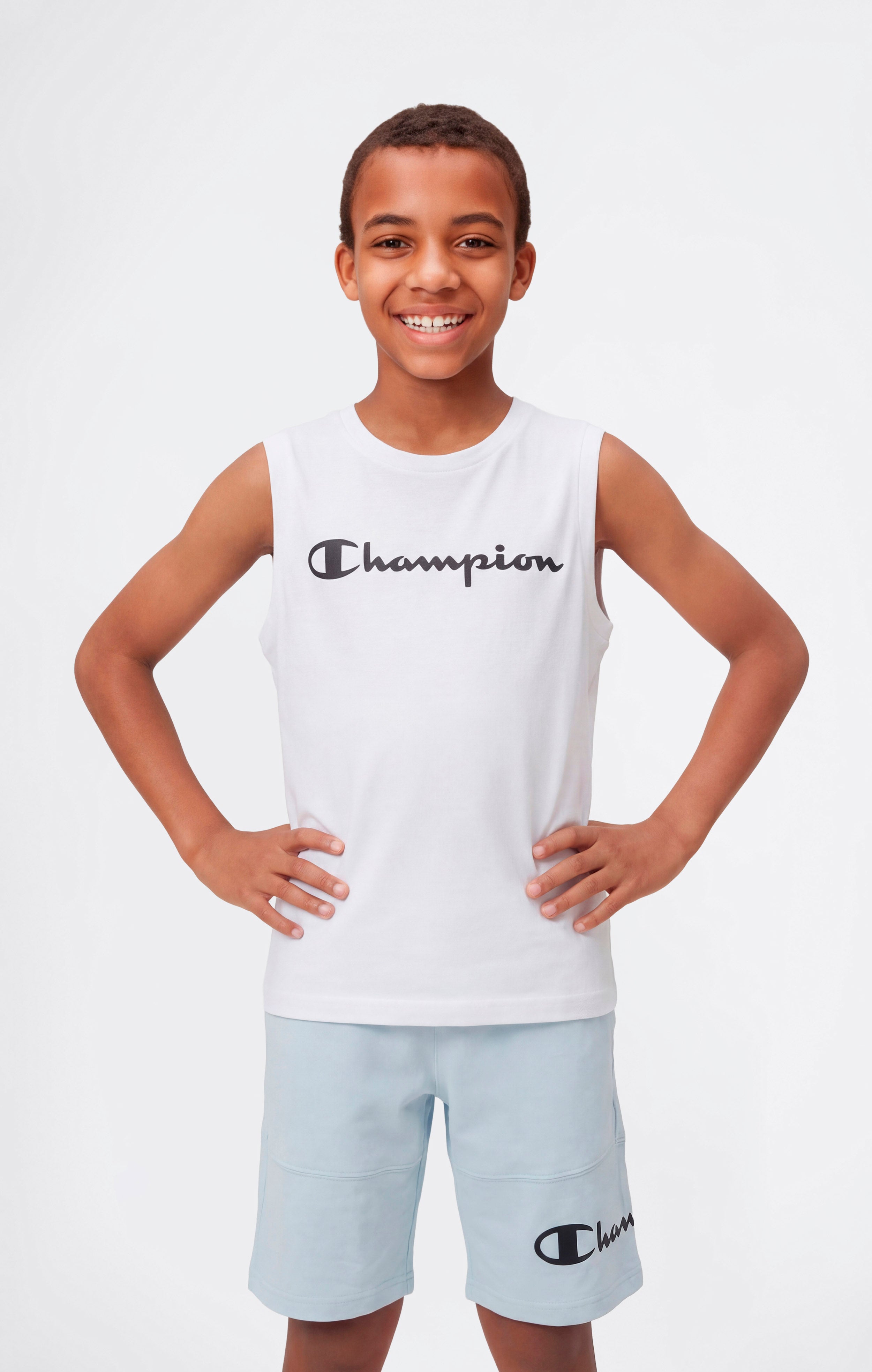 Boys' Tank Top with Maxi Printed Logo