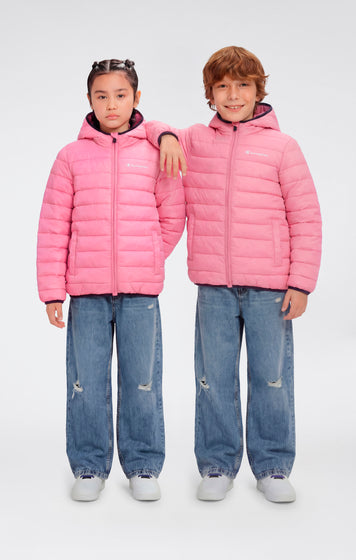 Chaqueta Acolchada Ligera con Capucha para NiñoChaqueta ligera acolchada con capucha para niños