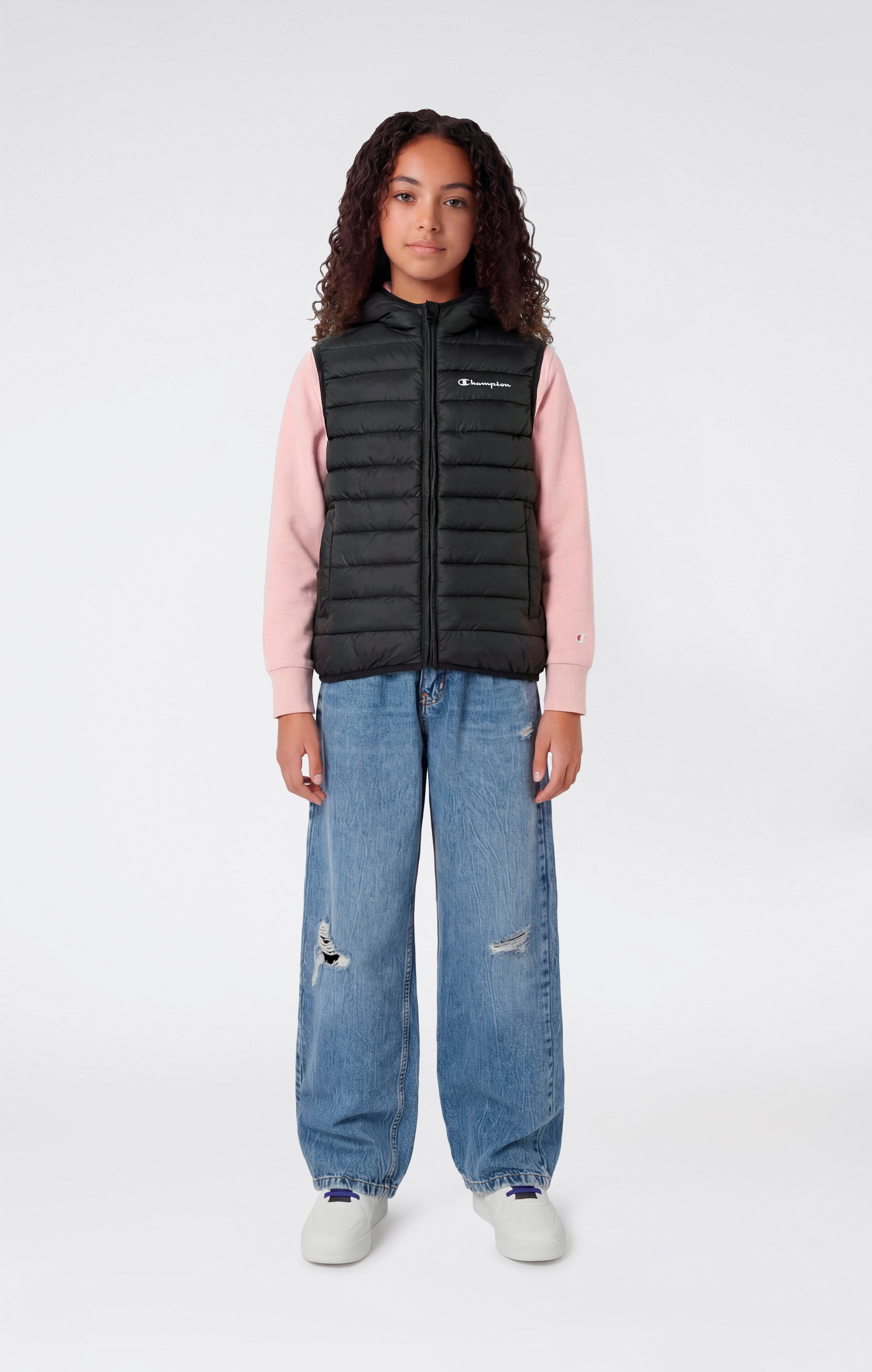 Doudoune Sans Manches à Capuche Enfant