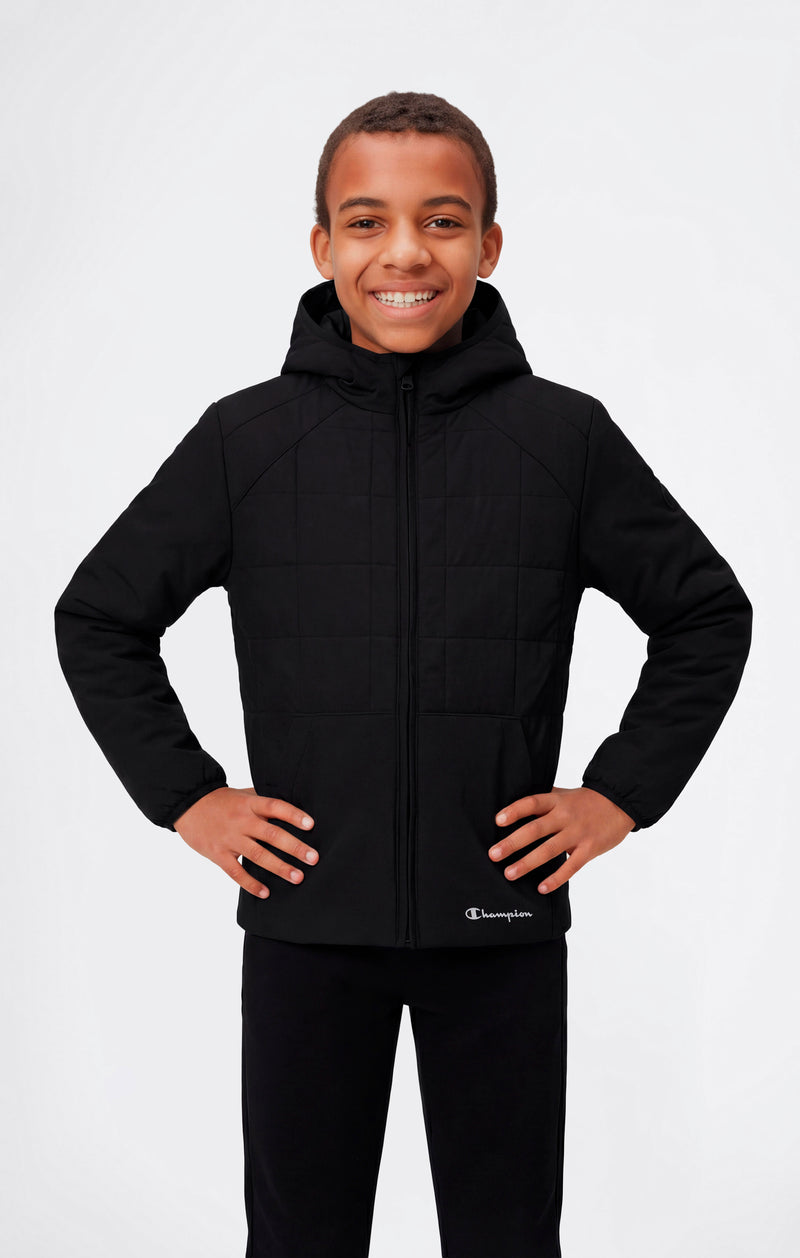 Boys’ Padded Full Zip Hooded Jacket