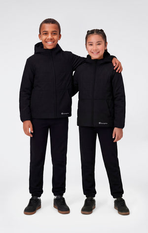 Boys’ Padded Full Zip Hooded Jacket
