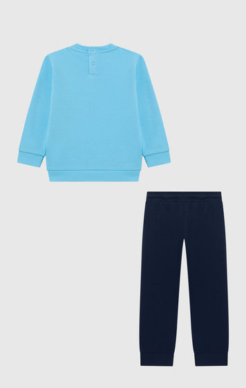 Baby Crewneck Sweatshirt and Pants Tracksuit with Graphic