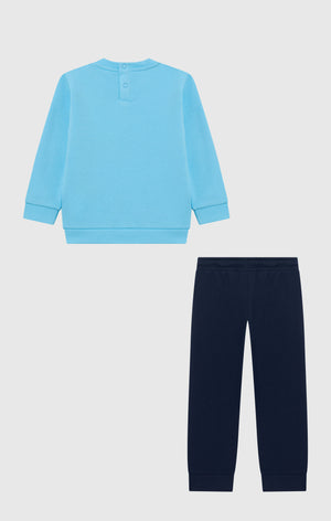 Baby Crewneck Sweatshirt and Pants Tracksuit with Graphic