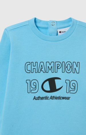 Baby Crewneck Sweatshirt and Pants Tracksuit with Graphic