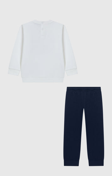 Baby Crewneck Sweatshirt and Pants Tracksuit with Graphic