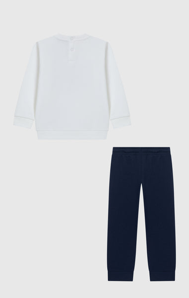 Baby Crewneck Sweatshirt and Pants Tracksuit with Graphic