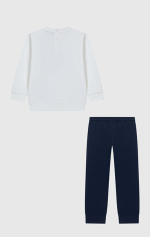 Baby Crewneck Sweatshirt and Pants Tracksuit with Graphic