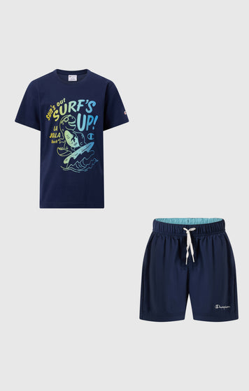 Completo T-Shirt e Costume da Bagno da Bambino