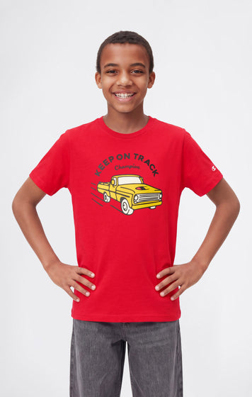 Camiseta gráfica de algodón para niño