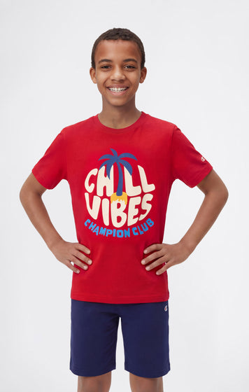 Completo T-Shirt e Pantaloncini in Cotone da Bambino