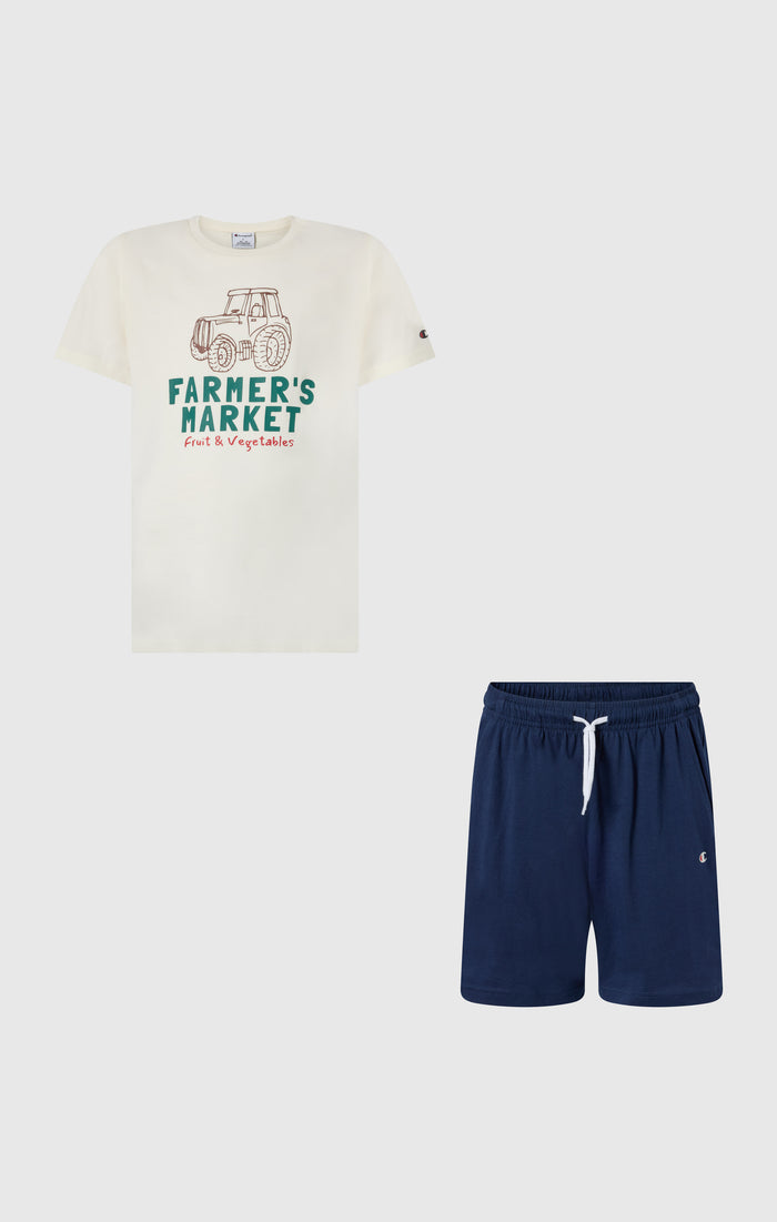 Boys’ Cotton T-Shirt and Shorts Set