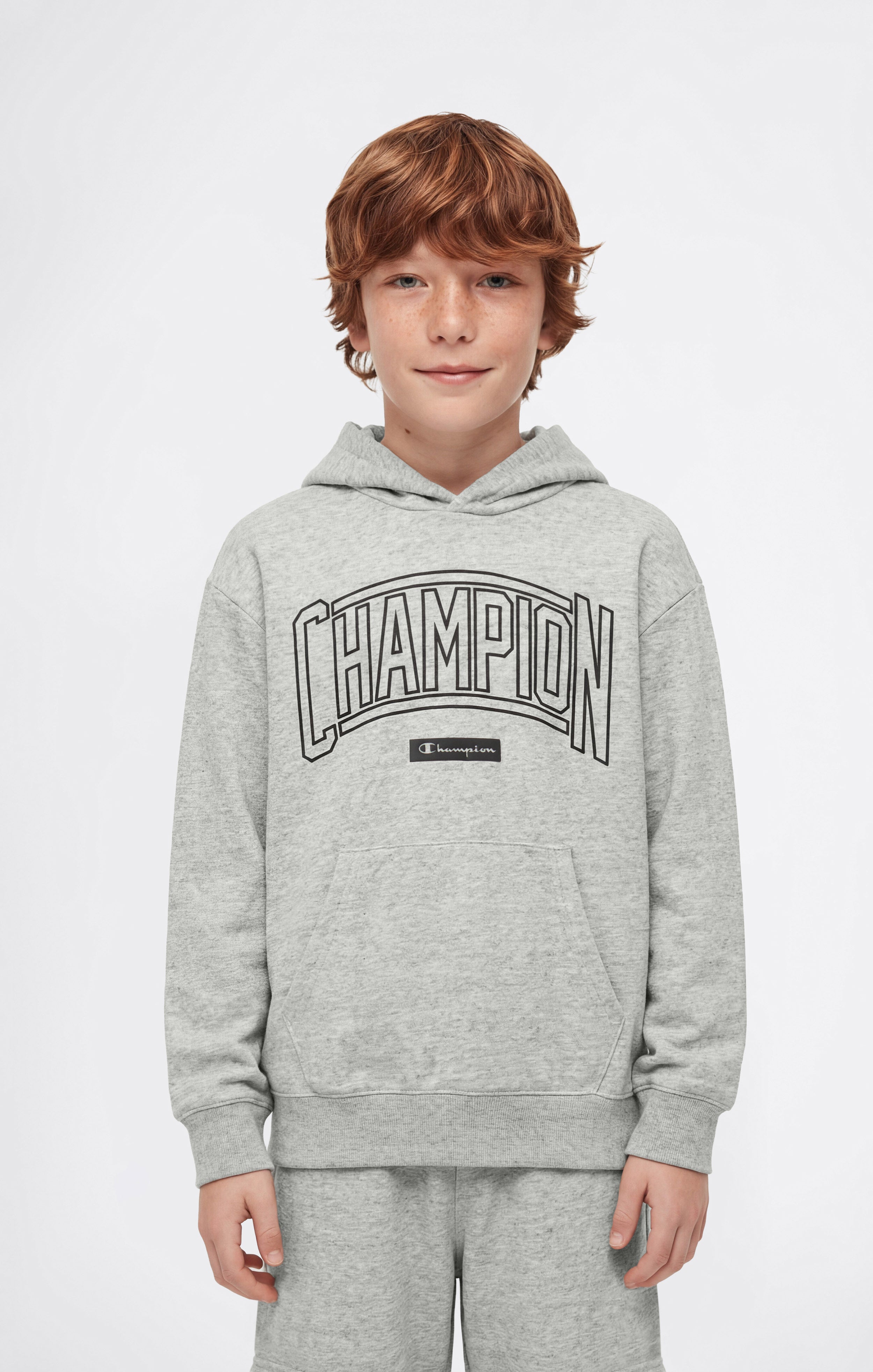Boys’ Hooded Sweatshirt with Puff Print