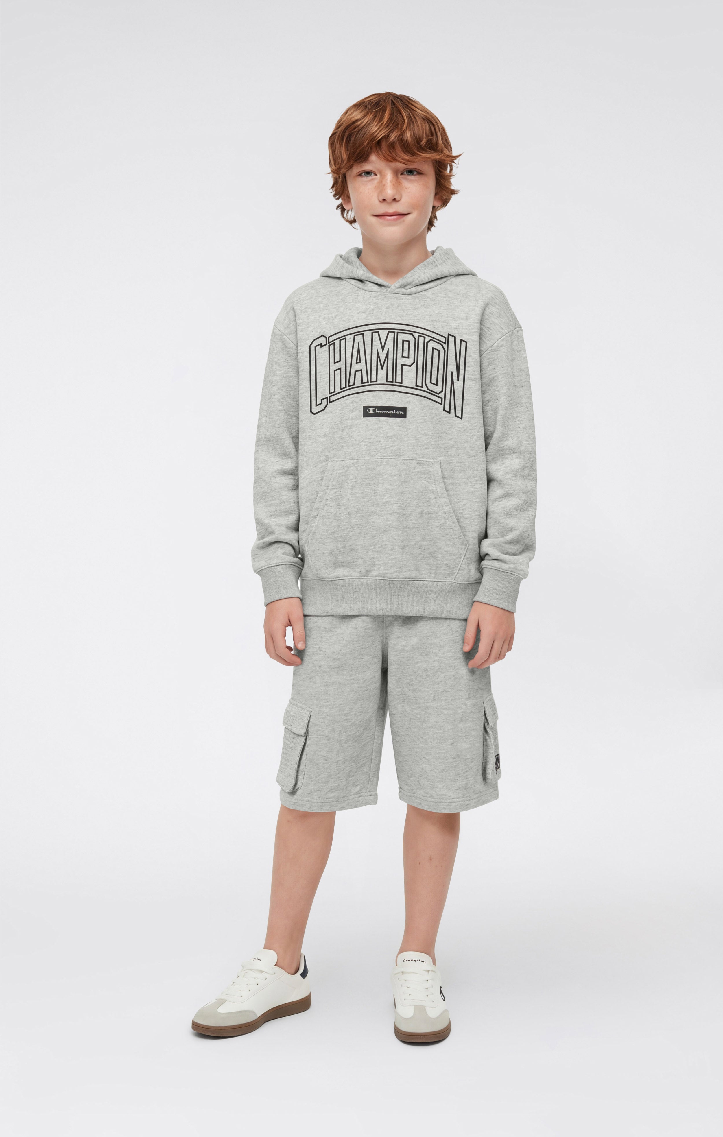 Boys’ Hooded Sweatshirt with Puff Print