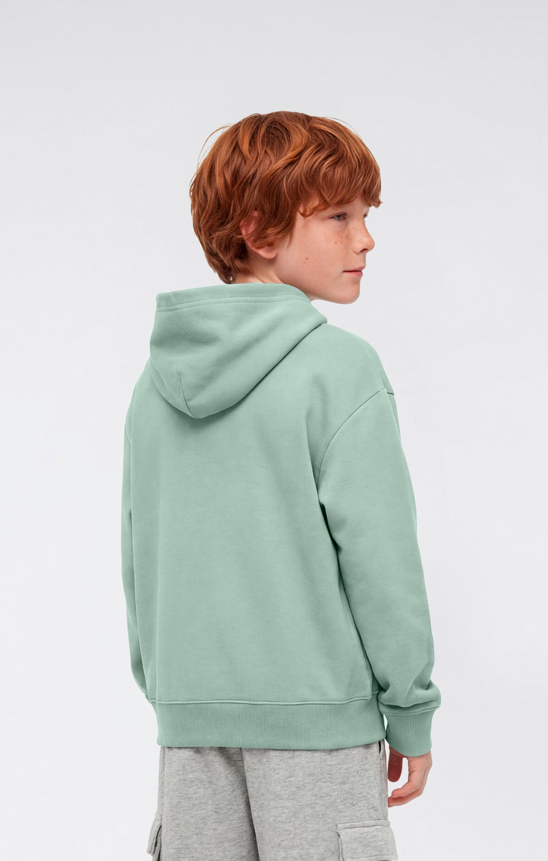 Jungen Kapuzen-Sweatshirt mit Puff-Print