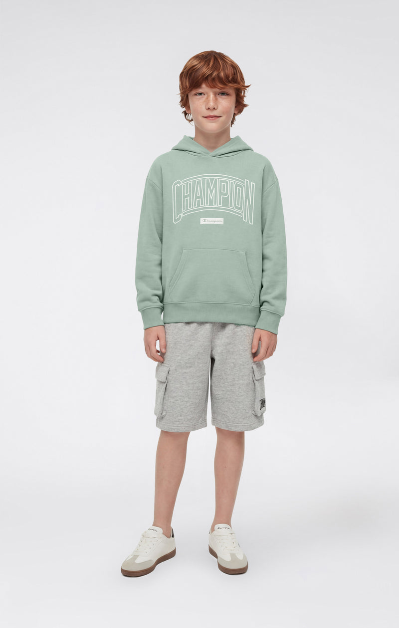 Jungen Kapuzen-Sweatshirt mit Puff-Print