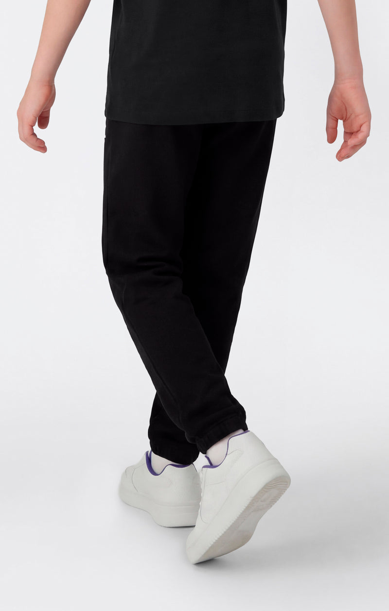 Boys’ Elastic Cuff Pants with Puff Print