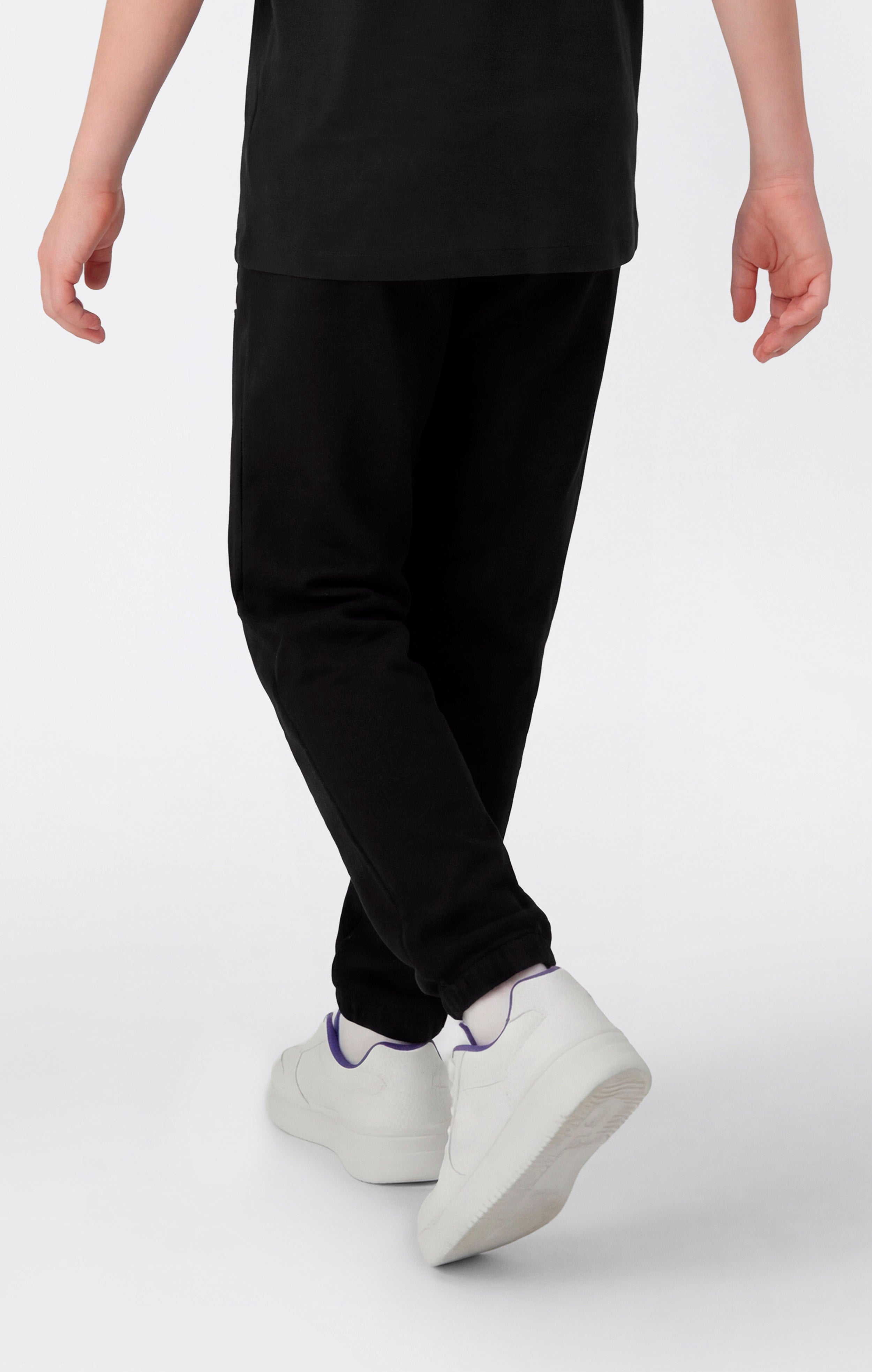 Boys’ Elastic Cuff Pants with Puff Print