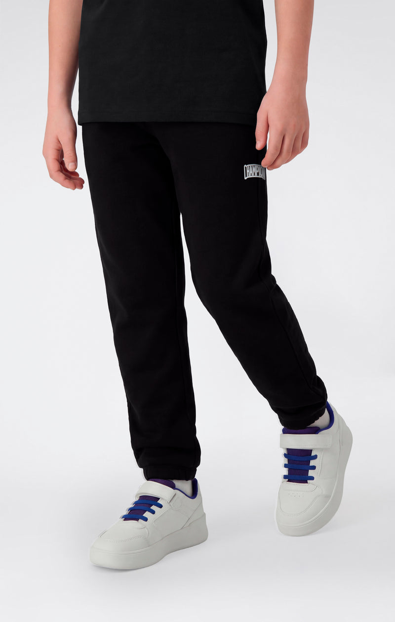 Boys’ Elastic Cuff Pants with Puff Print