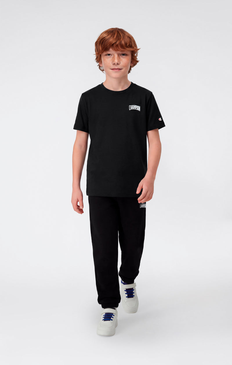 Boys’ Elastic Cuff Pants with Puff Print