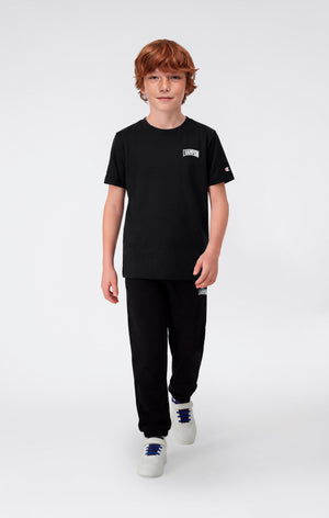 Boys’ Elastic Cuff Pants with Puff Print