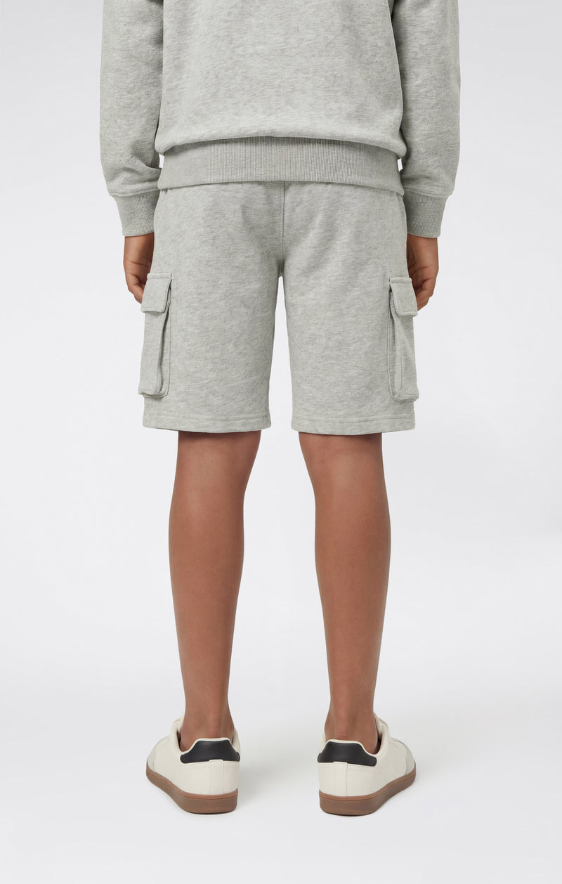 Boys’ Cargo Shorts with Puff Print