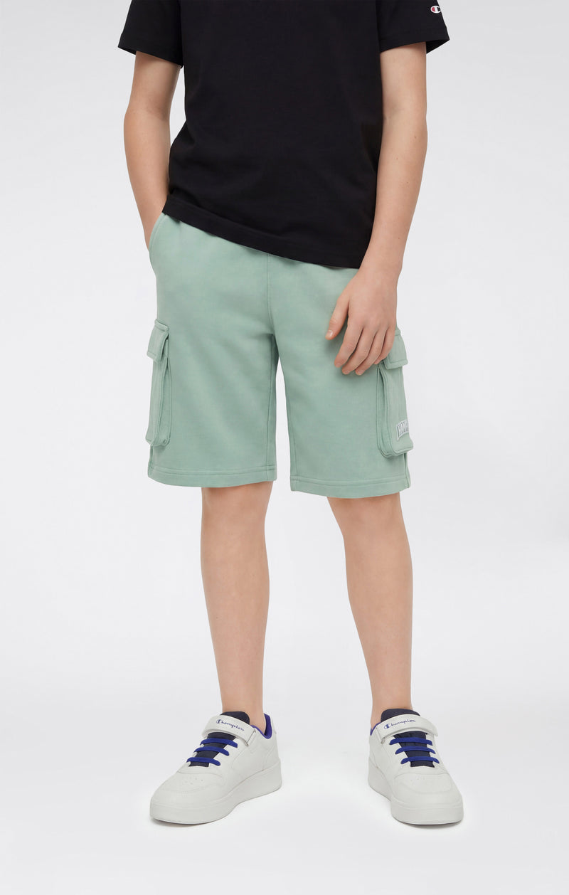 Boys’ Cargo Shorts with Puff Print
