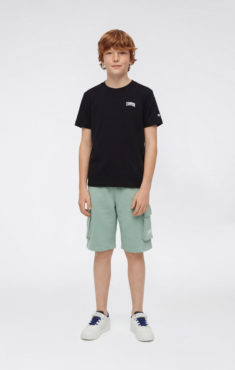 Boys’ Cargo Shorts with Puff Print