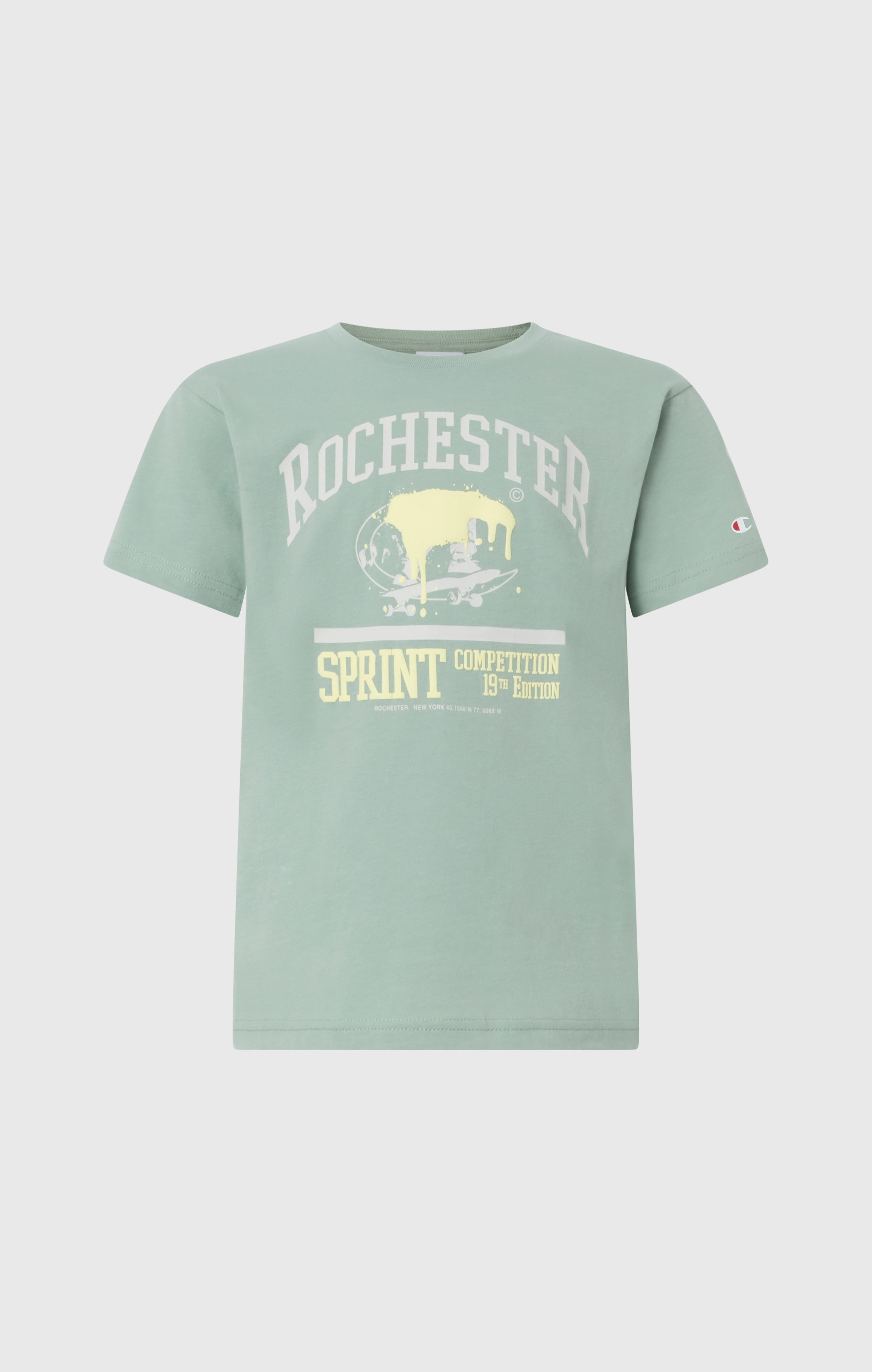 Boys’ Crewneck T-shirt with Puff Print