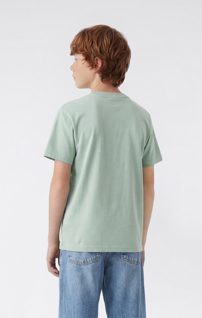 Boys’ Crewneck T-shirt with Puff Print