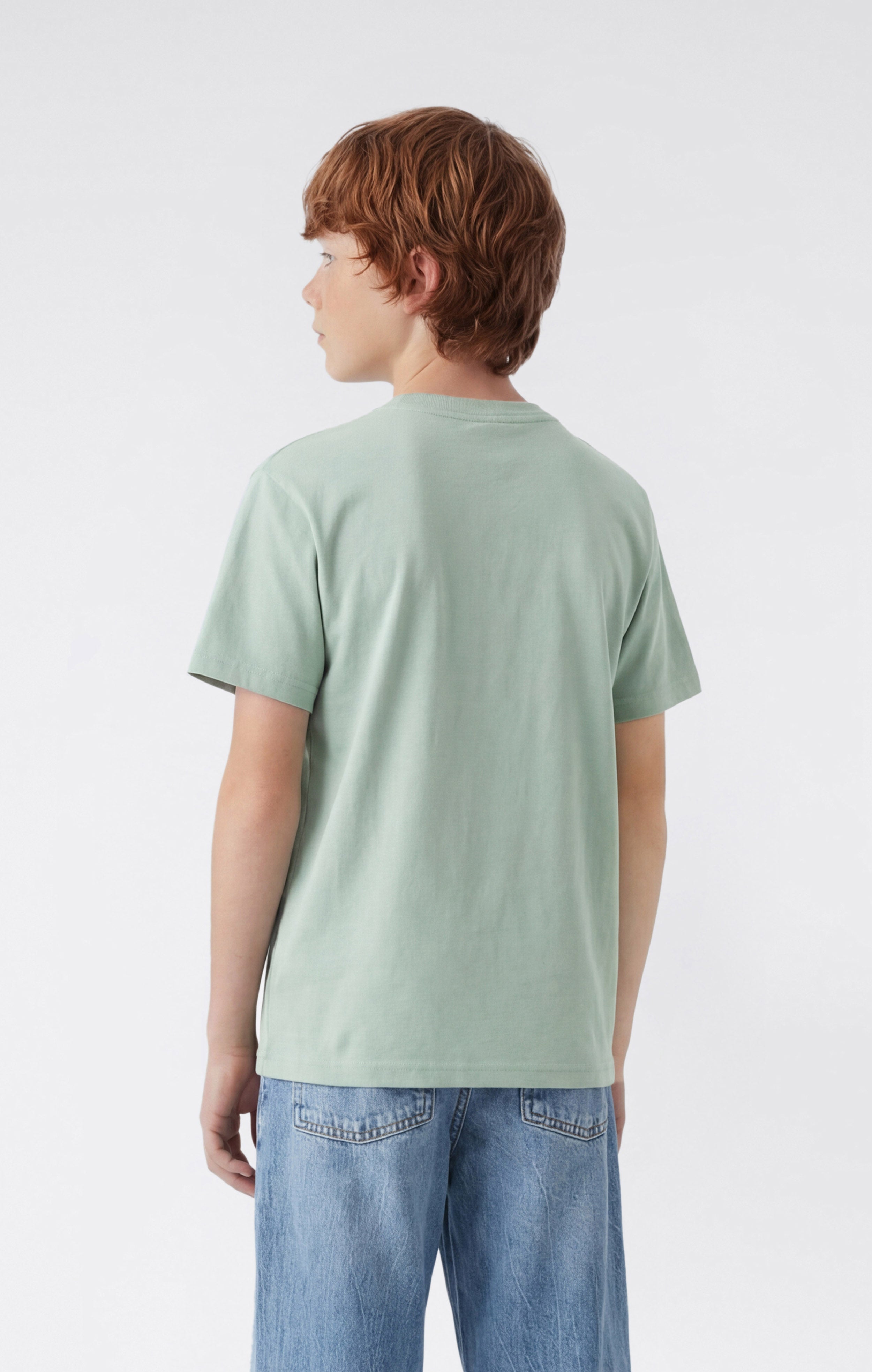 Boys’ Crewneck T-shirt with Puff Print