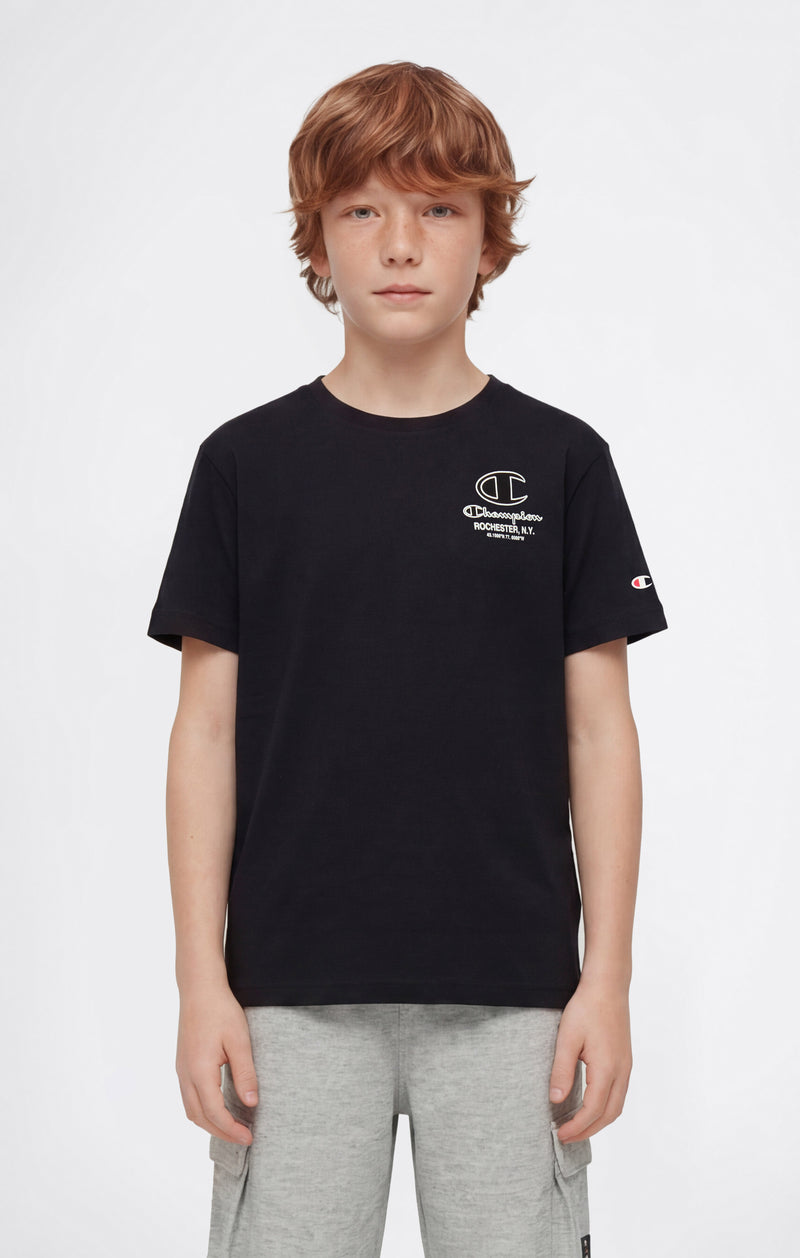 Boys’ Crewneck T-shirt with Puff Print