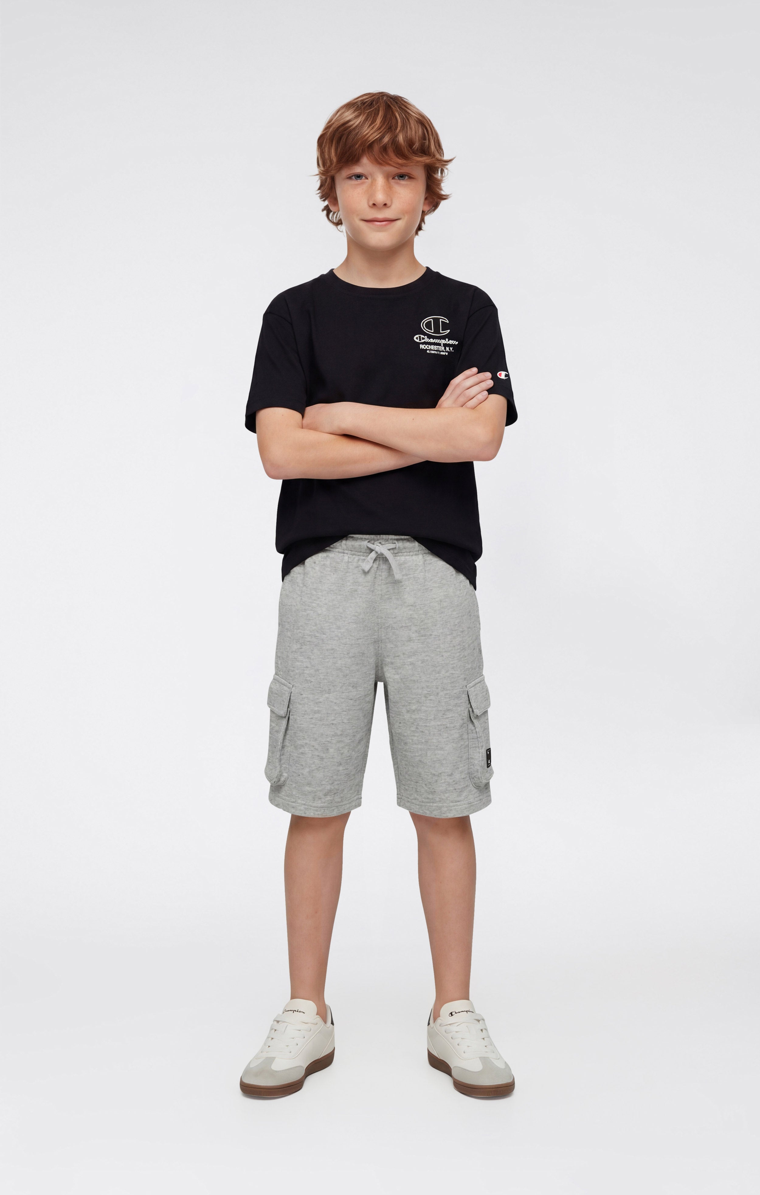 Boys’ Crewneck T-shirt with Puff Print