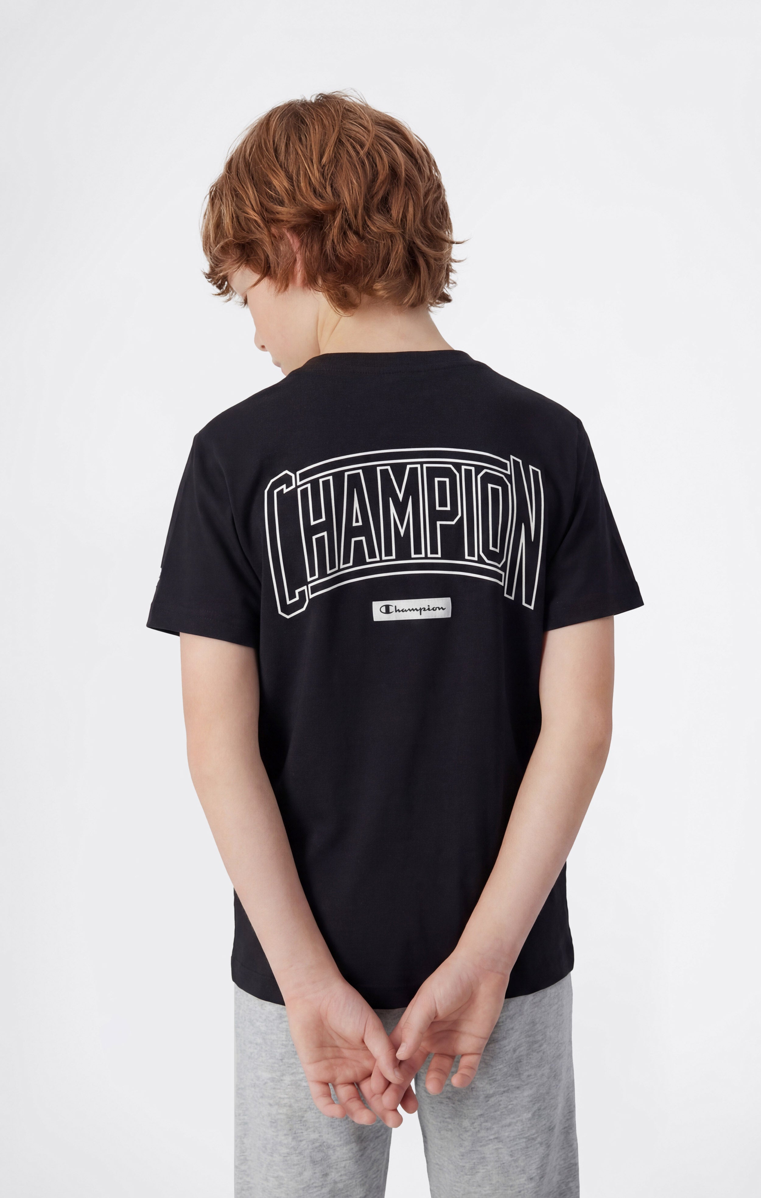 Boys’ Crewneck T-shirt with Puff Print