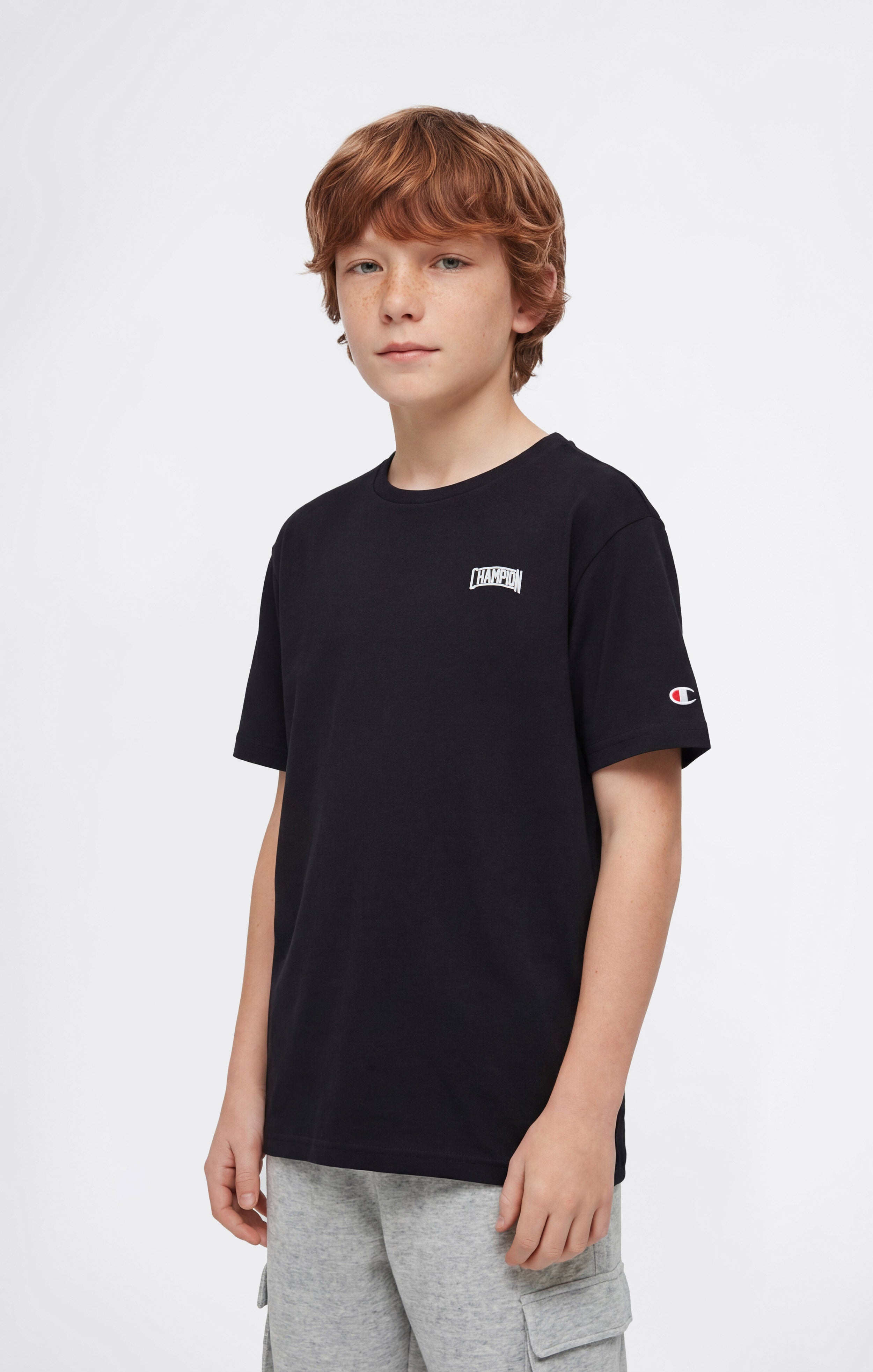 Boys’ Crewneck T-shirt with Puff Print