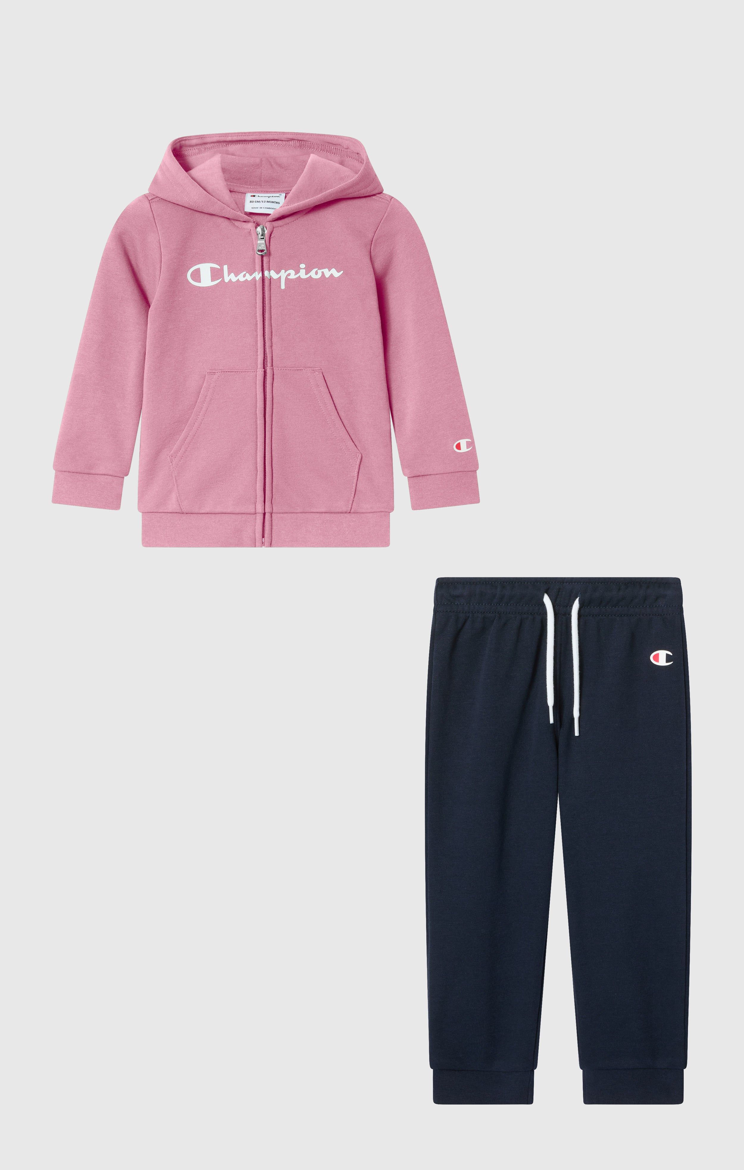 Baby Hooded Full Zip Tracksuit Set