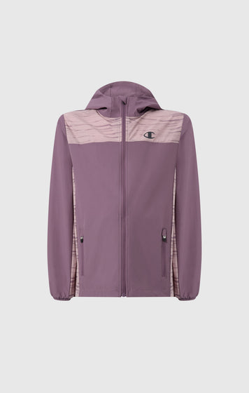 Boys’ Hooded Full Zip Jacket In Stretch Nylon