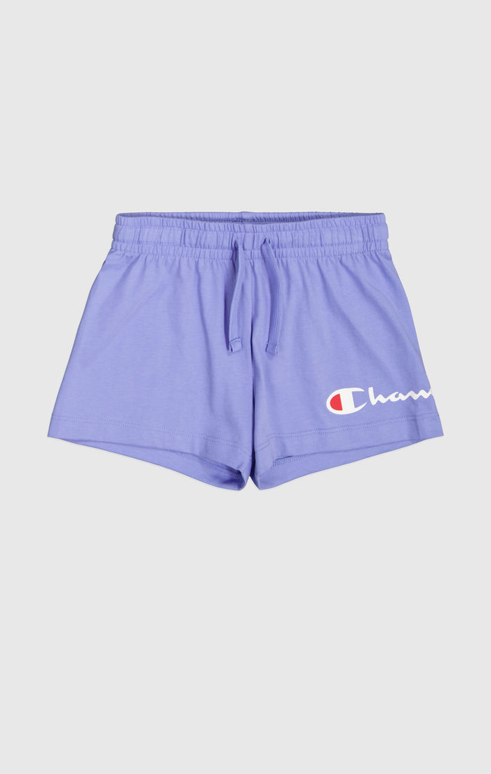 Girls' Lightweight Cotton Shorts with Champion Logo